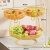 Bandeja de Frutas, Elegante, Requintada e Bonita, Sala de Estar, Mesa de Centro Doméstica, Cesta de Armazenamento de Frutas, Novo Luxo Acessível, Estante Elegante de Múltiplos Andares