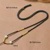 Lanyard para Colgante de Cuentas de Jade Tejido a Mano Colgante de Jade Esmeralda Collar de Estilo Fino de Alta Calidad Cordón para Colgante de Joyería DIY Venta al por Mayor