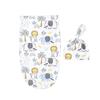 INS Baby Cocoon-shaped Sleeper Bag Knotting and Pulling Cap Conjunto de duas peças Anti-chute Baby Sleeping Bag Fetal Hat Set Fotografia Sleeping Bag