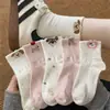 Meias Cartoon para Meninas e Meninos, Estilo Fino de Verão, Cachorrinho, Esportivas, Respiráveis, Absorventes de Umidade, Absorventes de Suor, Estudante, Fofas, Meio da Panturrilha, Meias Longas 3D