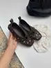 Versión de cuero ~ Diseño vintage punta cuadrada remache desgastado cordones Mary Jane nuevos zapatos planos versátiles para mujer