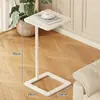 Mesa Lateral de Pie con Estante de Almacenamiento para Apartamentos de Renta, Mesa Pequeña Estrecha, Estante de Almacenamiento para Artículos de Limpieza del Baño, Mesa Pequeña Portátil para Baño