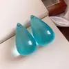 Brincos de Resina Gota d'Água com Agulha de Prata, Simples e Modernos, Brincos Versáteis com um Toque de Luxo, Design Único