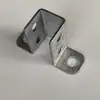 Accesorios para Barandillas de Acero Zincado, Conector en U para Tubo Cuadrado, Tapón Interno, Soporte de Columna Cuadrada Fijo en Forma de U, Marco en Forma de U