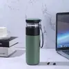 Caneca infusora de chá do fabricante com separação de chá e água, caneca térmica de aço inoxidável 304 com isolamento a vácuo, caneca de chá floral criativa, caneca térmica portátil