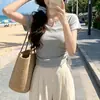 Elegante Top Corto con Cordón para Mujer, Verano 2026 Chica Picante Cuello en V Ajustado Crop Top Camiseta de Manga Corta para Mujer