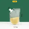 Bolsa Portátil con Pico Auto-Soportante, Bolsa Sellada de Plástico Transparente para Almacenamiento de Granos, Bolsa Doméstica para Empaque de Arroz, Bolsa a Prueba de Humedad