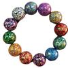 Atacado de fábrica pulseira grande de contas pintadas sândalo roxo contas embryo tamanho grande pulseira pintada parafuso contas pintadas grandes contas de Buda acessórios