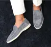 2023 Nuevos Mocasines de Verano Gamuza Mate Slip-On Zapatos Planos de Conducir para Hombre Talla Grande de Exportación Frijoles Transfronterizos