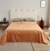Sábana de cama de algodón puro grueso de color liso simple para otoño e invierno, pieza única, colcha cálida para dormitorio de otoño e invierno, cama individual doble, algodón