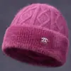 Gorro tejido para mujeres de mediana edad y mayores, otoño e invierno, estilo abuela, cálido y con forro de polar, adecuado para madres y personas mayores