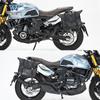 Coche muscle Wolf adecuado para motocicleta Morini Sevenzo bolsa lateral bolsa lateral se puede instalar casco medio casco casco integral con marco de liberación rápida