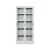 Gabinete de archivo de puerta corrediza de vidrio de lámina de hierro, gabinete de certificados de archivo de datos con cerradura, gabinete deslizante de hierro financiero, estantería, gabinete de almacenamiento