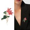 Moda coreana planta aleación Diamante Loto semilla de loto broche hebilla de toalla de seda broche de forma de flor multipropósito corsage