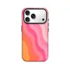 Faixa Gradiente Rosa Transfronteiriça Adequada para Película Apple 17Promax Capa de Celular Dois em Um Personalizada 16/15Plus