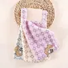 Toalla Pequeña Estampada de Terciopelo Coral, Paño de Limpieza Engrosado, Toalla de Limpieza de Cocina, Toalla Cuadrada Multifuncional de Secado Rápido al por Mayor, Toalla de Mano