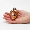 Venda Direta da Fábrica Enfeites de Vidro de Natal Pinhas Pingente para Árvore de Natal Decoração Enfeites de Pinha