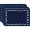 Individual de poliéster 2025 Recién llegado Individual de lino estampado Frontera Cross-TEMU Fiesta navideña Decorativo Antimanchas Aislante del calor Mantel individual