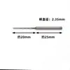 Broca de acero de tungsteno macizo de 2,35 mm broca de aleación dura broca aguja de broca broca de acero de tungsteno máquina de perforación de perlas broca helicoidal de acero de tungsteno