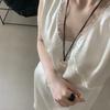 En Stock Verano 2025 Nuevo Estilo Coreano Simple Retro Perezoso Elegante Intelectual Adelgazante Sexy Cuello en V Vestido de Acetato