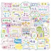 Pegatinas de texto graffiti lindas inspiradoras estilo Ins curativas lindas enérgicas frases cortas aliento diario creativo pegatinas DIY