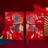 Tela Estampada con Borlas Brocado Sobres Rojos para el Festival de Primavera, Sobres Rojos Auspiciosos Estilo Chino Nuevo, Listo para Enviar al por Mayor