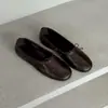 ¡En stock, se envía al instante! Zapatos Planos Redondos Suaves y Cómodos Estilo Coreano con Lazo sin Cordones para Mujer, Adecuados para el Trayecto al Trabajo