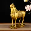 Adorno de Caballo de Bronce, Caballo del Zodiaco, Caballo de Cobre, Símbolo de Éxito, Caballo Galopando, Artesanía para Decoración de Hogar, Sala de Estar, Oficina