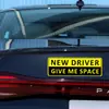Adesivo magnético para iniciantes, adesivo de para-choque para novo produto, adesivo para carro para motorista iniciante em inglês, na estrada, adesivo para carroceria