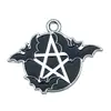 Serie Oscura Calabaza de Halloween Murciélago Lápida Libro Mágico Dijes para Zapatos Aretes de Bricolaje Collar Llavero