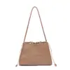 Bolso de Cubo Tejido de Moda Bolso de Hombro Gran Capacidad Bolso para Mujer alta calidad Tejido a Mano Casual Versátil Bolso de Mano para Mujer