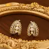 Exquisitos Pendientes de Perlas con Encaje Francés para Mujer Nicho Moda de Alta Gama Elegantes Pendientes de Lujo Accesible Pendientes de Diseño para Mujer