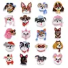 Parche Bordado Popular de Cachorro de Dibujos Animados, Decoración Adhesiva Termofusible de Mascota Linda para Bolsas y Sombreros