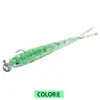  anzuelo con cabeza de plomo pez blando combinación venta al por mayor de fábrica señuelo cola de horquilla señuelo con forma de pez cebo falso biónico pez pequeño gris pececillo pequeño