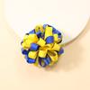 Comercio exterior hecho a mano lazo flor anillo para el cabello flor de burbuja colorida banda de listón flor para la cabeza anillo para la parte posterior de la cabeza para niños accesorios para el cabello para mujeres
