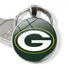 Venda Quente Transfronteiriça NFL Time Pedra Preciosa 32 Logos de Equipe de Futebol Americano NFL Pingente Anel em Relevo Pingente de Chaveiro