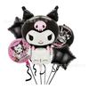 Directamente del fabricante: Set de Globos de Papel Deluxe Kuromi con Papel de Aluminio para Decoraciones de Cumpleaños Infantiles, Suministro al por Mayor