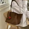 Bolsa Tote de Gran Capacidad para Mujer, Tendencia Invierno Nuevo Estilo, Texturizada de un Solo Hombro para Viajes Diarios Moda Casual Color Sólido Bolso de Mano