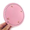 Accesorios para equipaje con patrón cruzado, 15 cm, redondo, 48 agujeros, base para bolsa, venta al por mayor, tejido a mano, bricolaje, Hyun-a, base para bolsa tejida