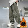 Calça Infantil Calça de Menino 2026 Outono e Inverno Nova Veludo Cotelê Moda Tendência Casual Perna Reta Calça Longa Atacado Transfronteiriço