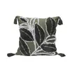 Funda de Almohada Floral con Bordado de Margarita Estilo Pastoral de Lujo Ligero Decoración de Casa de Huéspedes Cojín Respaldo para Ventana de Mirador Cuadrado Lavable Desmontable