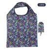 Bolsa de Compras Plegable Bolsa Portátil para la Colocación de Comestibles Poliéster 190t Bolsa Impresa para Compras en el Supermercado Venta al por Mayor Bolsa Tote Creativa Ecológica