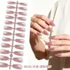 Puntas de Uñas Trapezoidales Translúcidas de Color Sólido Transfronterizas Parches de Uñas Postizas Terminados Uñas Portables Parches Versátiles para Uñas Artísticas Accesorios Multicolor