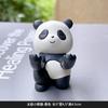 Panda Vermelho Enfeites Fofos Feitos à Mão Fofo Grão Moderno Bolo Carro Mesa Resina Pequenos Enfeites Artesanato