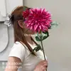Flores Artificiales Alta Imitación Estilo Europeo Cosmos Decoración para Sala de Estar Mesa de Comedor Mesa de Café Flores de Seda Flores Falsas Accesorios de Fotografía Venta al por Mayor