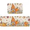 Amazon Halloween Terciopelo de Cristal Juego de Dos Piezas para Cocina Alfombrillas Resistentes a Manchas Fáciles de Cuidar Baño del Hogar Alfombrillas Absorbentes de Agua de Secado Rápido