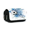 Estuche para Lápices con Tapa de Fútbol de Doble Capa de Gran Capacidad Estudiante Impresión 3D DIY Dropshipping