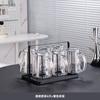 Estilo Ins Sala de Estar Copo de Vidro Copo de Água Conjunto Xícara de Chá Doméstica com Resistente a Altas Temperaturas Copo de Bebida Doméstica para Hospitalidade