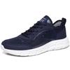 Novos sapatos masculinos de malha respirável malha única personalidade da moda plus size sapatos de malha leves sapatos esportivos ocos