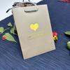 Bolsa tamaño pequeño Joyería pequeña Portátil Color sólido Bronceado Plata Collar Regalo de cumpleaños Joyería Bolsa de papel Ahora